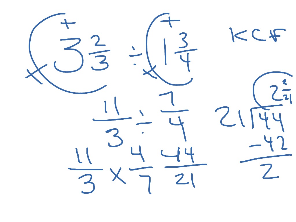 Guided practice dividing fractions | Math | ShowMe