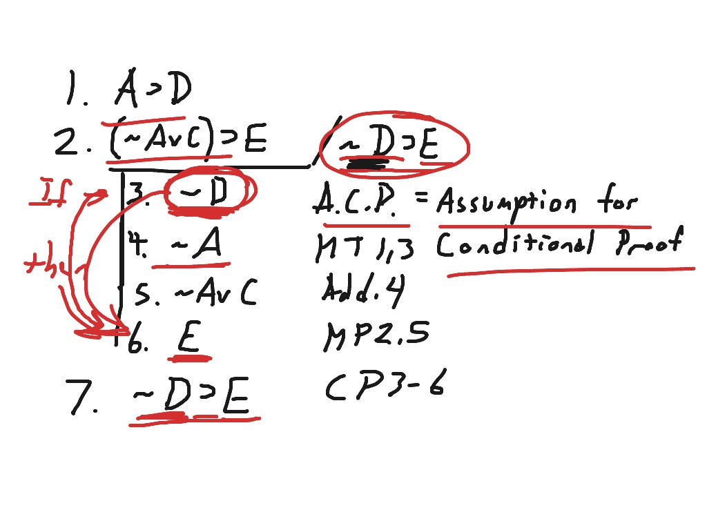 Introduction to Conditional Proof | Math | ShowMe