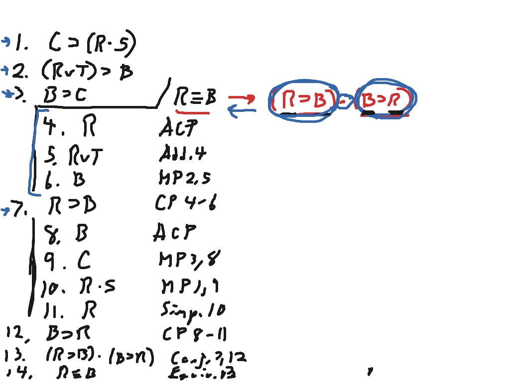 Conditional Proof to get a Triple-Bar | Math | ShowMe