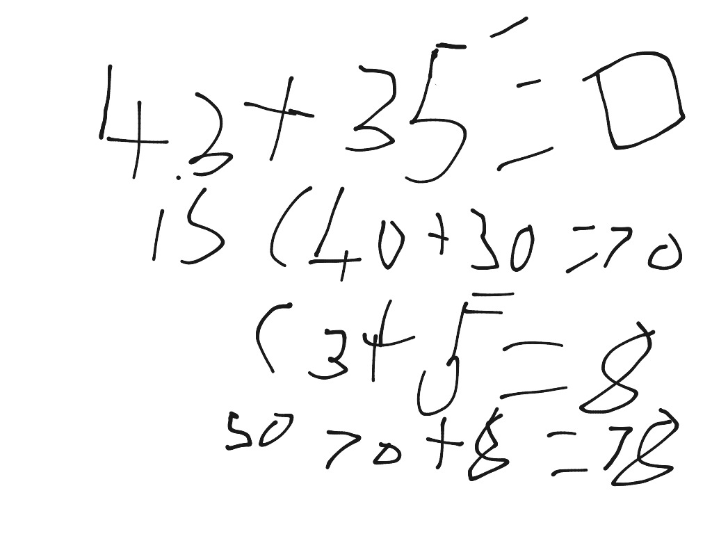 Maths standard place value and partitioning | Math, Addition | ShowMe