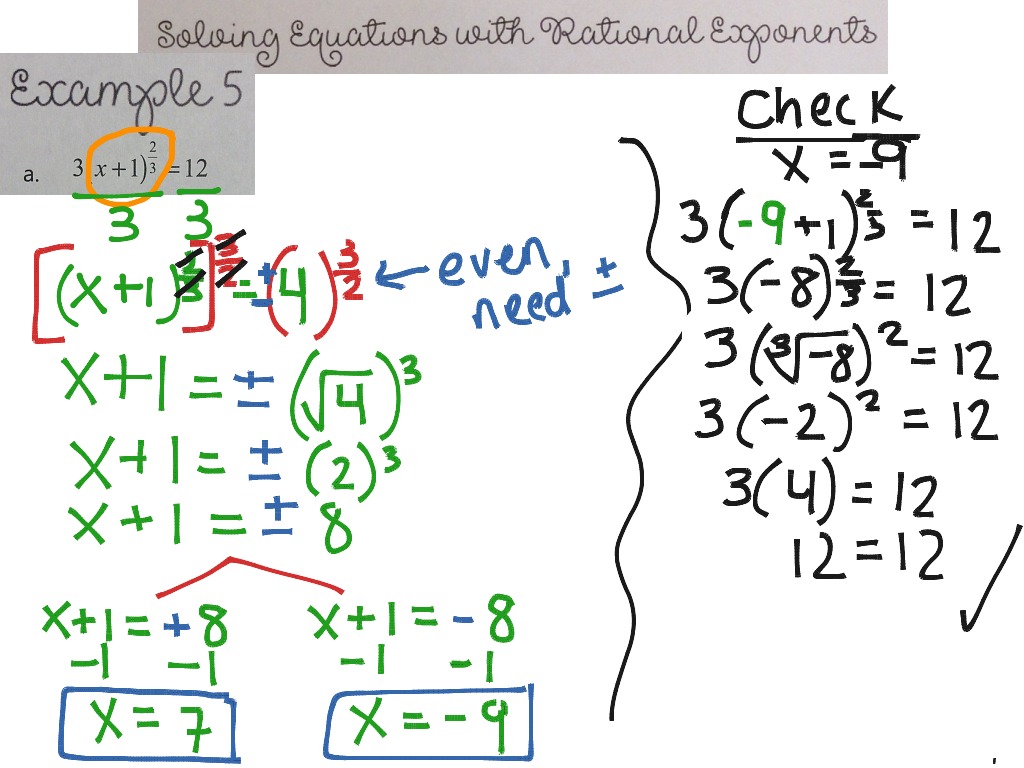 Solving Equations With Rational Exponents - slidesharedocs