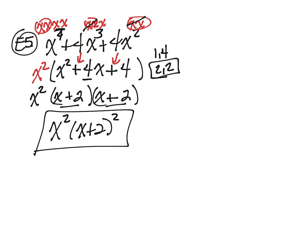 Factoring A Trinomial When A 1 Math Algebra Factoring Showme 3934