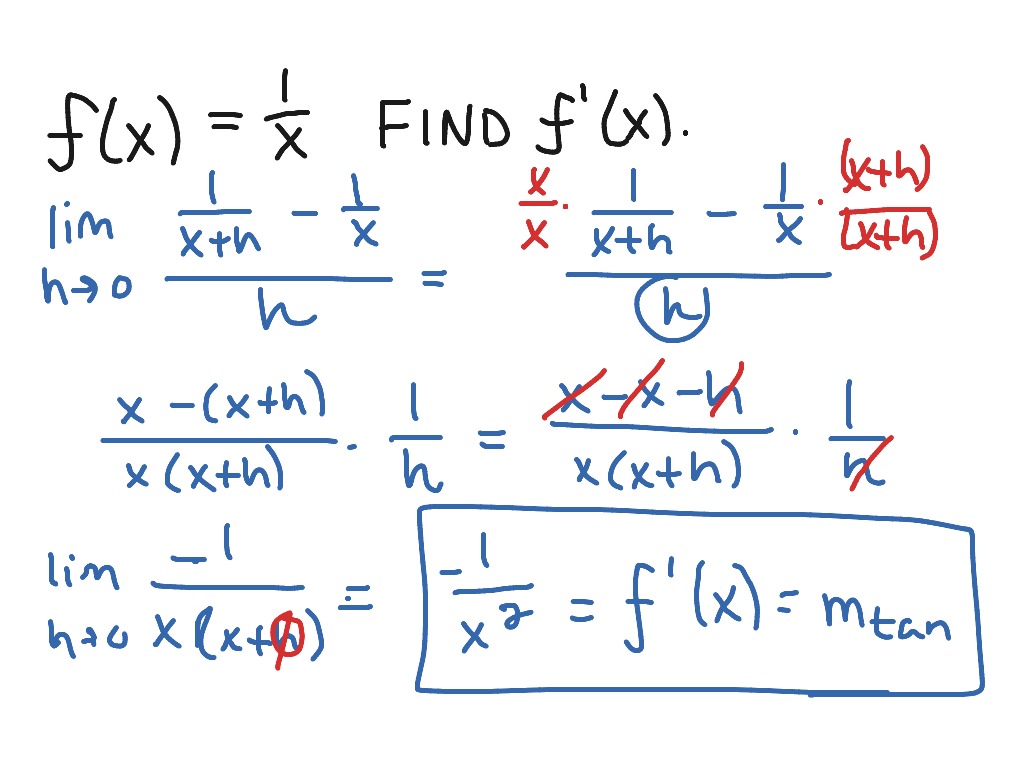 differentiation of x raise to power minus 1