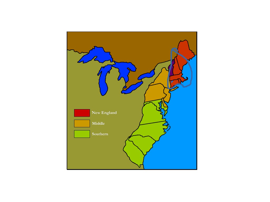 Showme New England Colonies