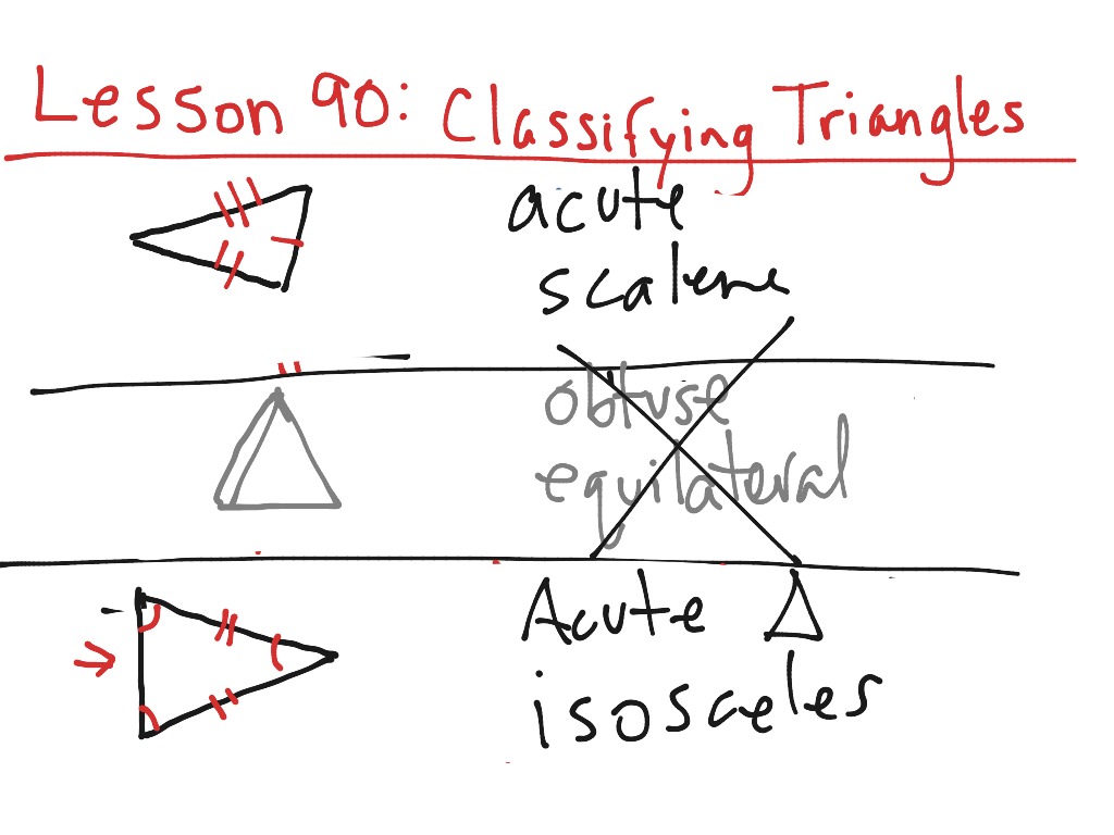 Lesson 90 Classifying Triangles Math Showme 8545