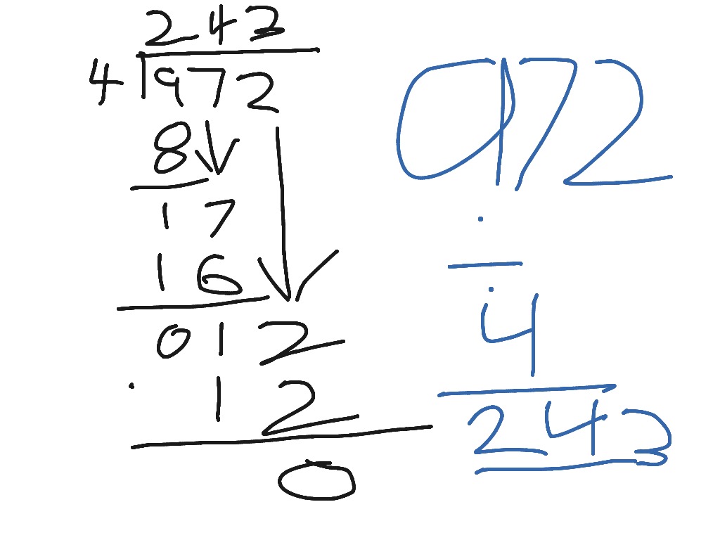 Long division 222 | ShowMe