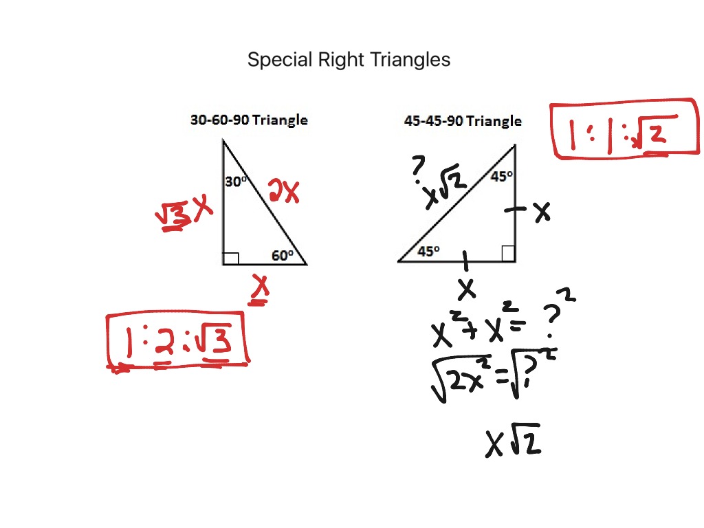 Special Right Triangles Worksheet Answer Key Promotiontablecovers