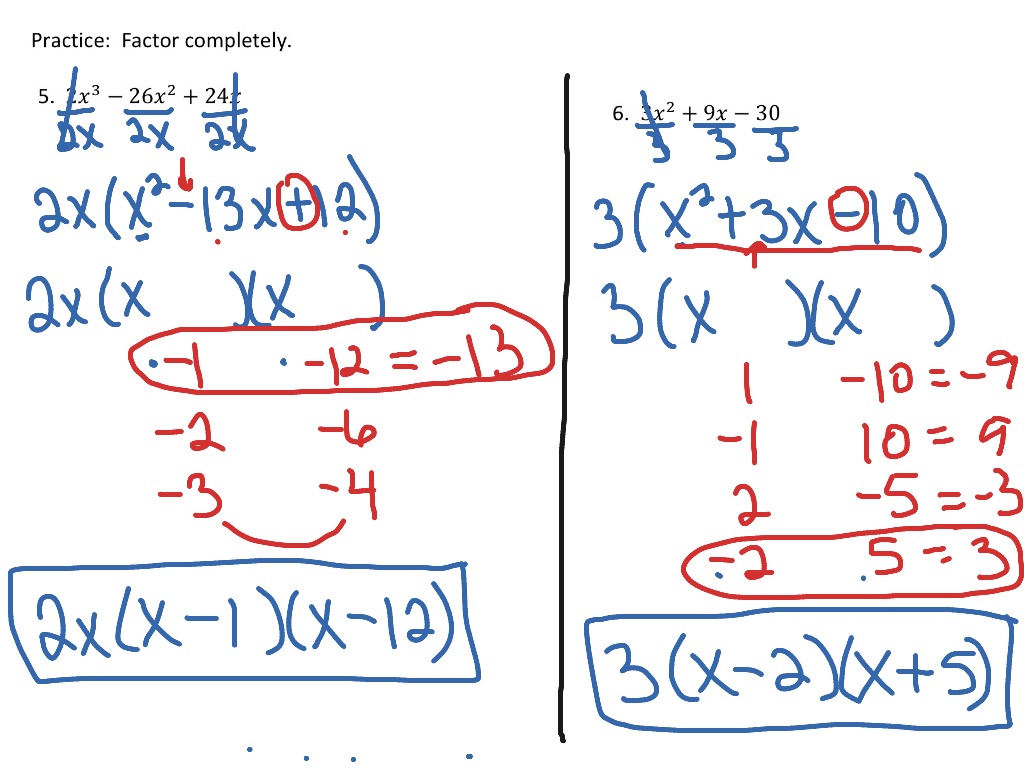 Factoring Trinomials 1 | Math | ShowMe