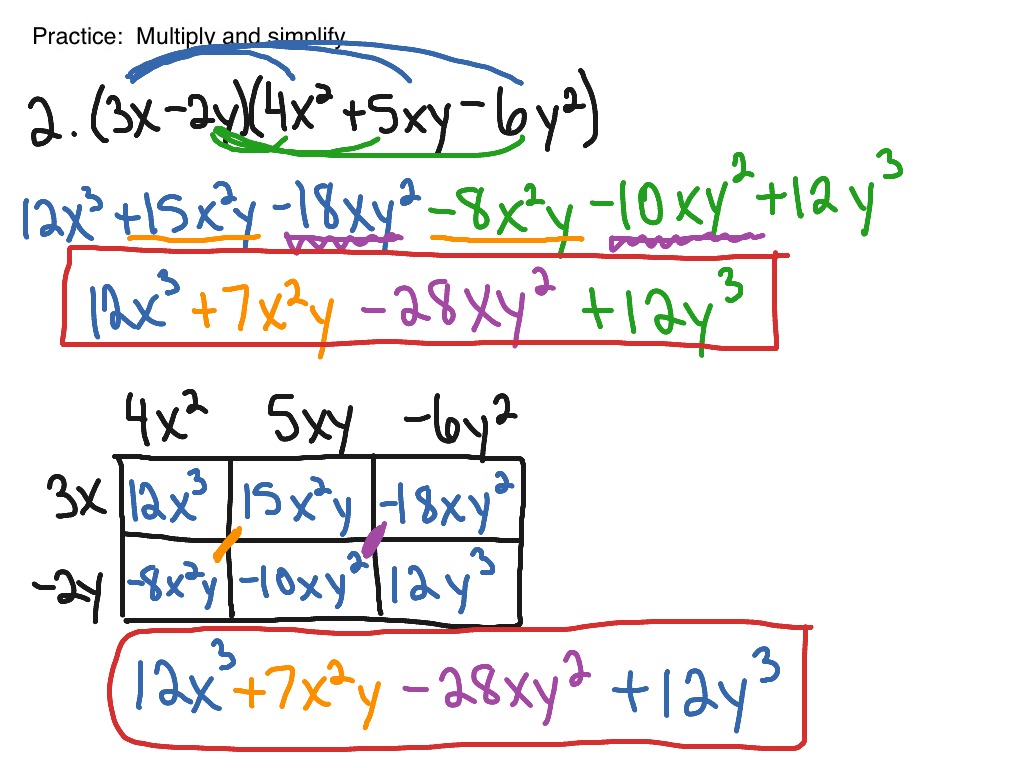 Multiply Binomials And Trinomials