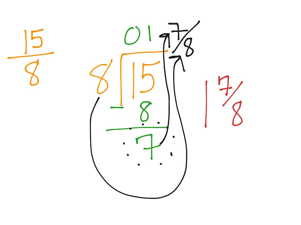 Improper fractions. #1 | Math | ShowMe