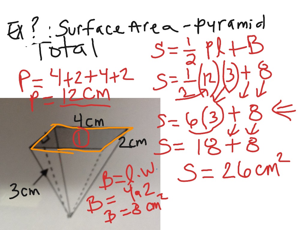 SA rectangular prisms and pyramids | Math | ShowMe