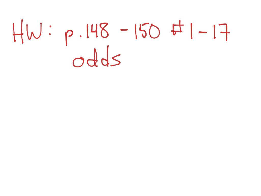math 30 2 probability and odds assignment