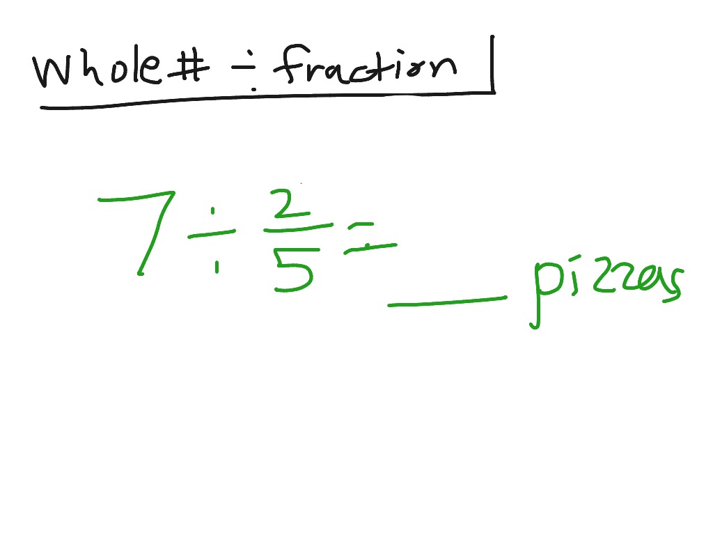 how do you do a fraction divided by a whole number