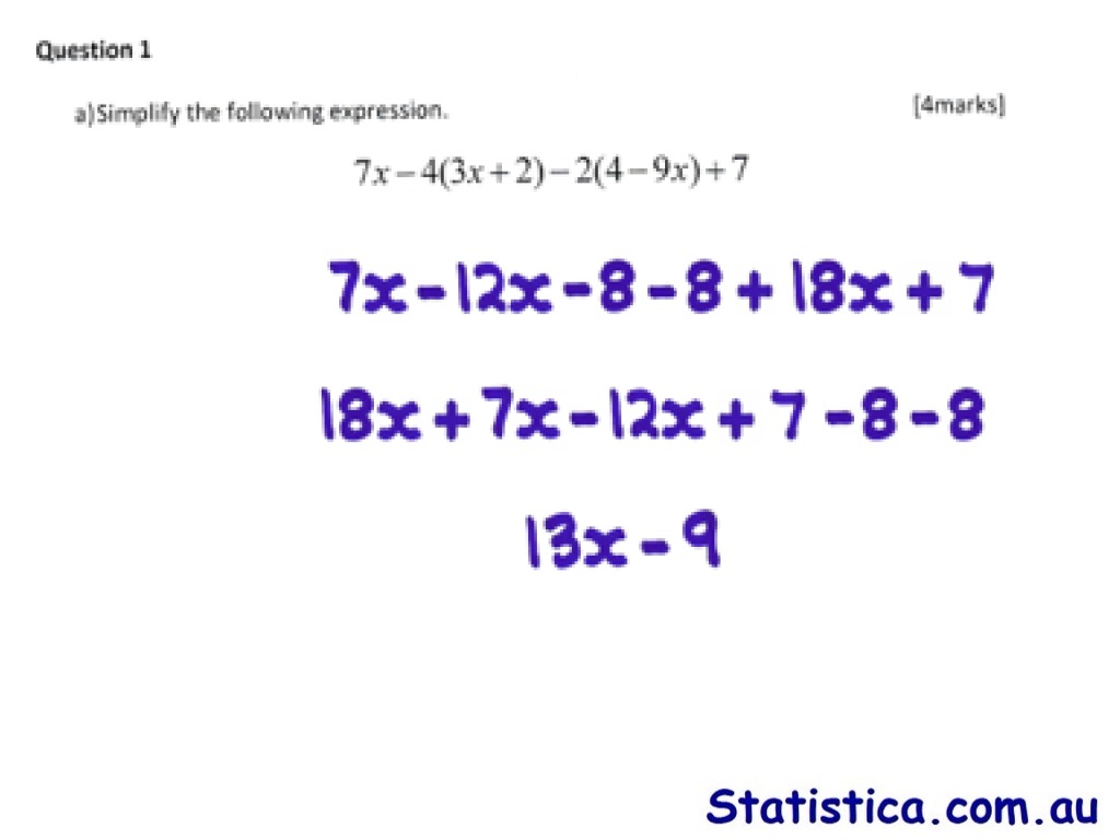 What Is Simplifying Expressions In Maths