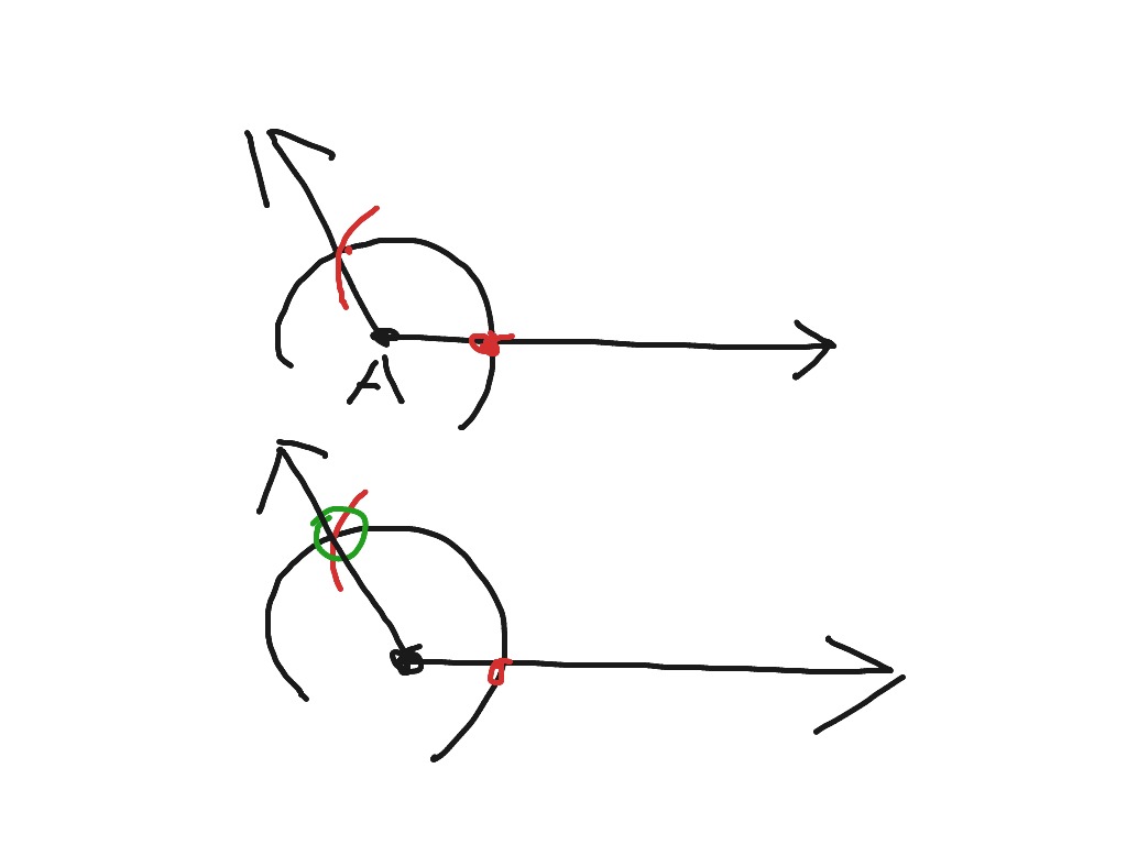 How to Copy an Obtuse Angle via A Protractor, geometry