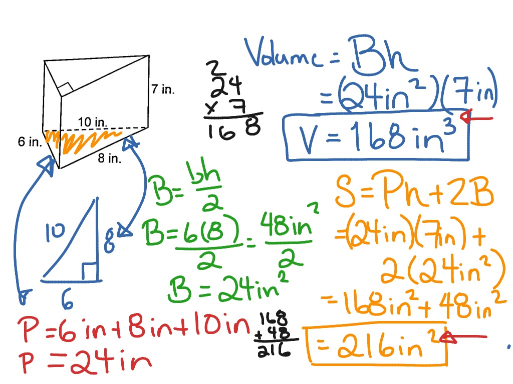 Volume_SurfaceArea_Prism | Math, geometry, Volume | ShowMe