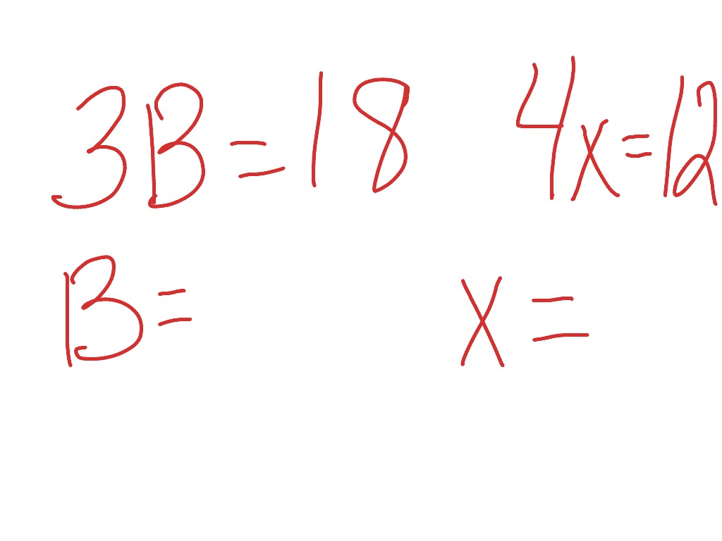ShowMe - missing numbers in multiplication