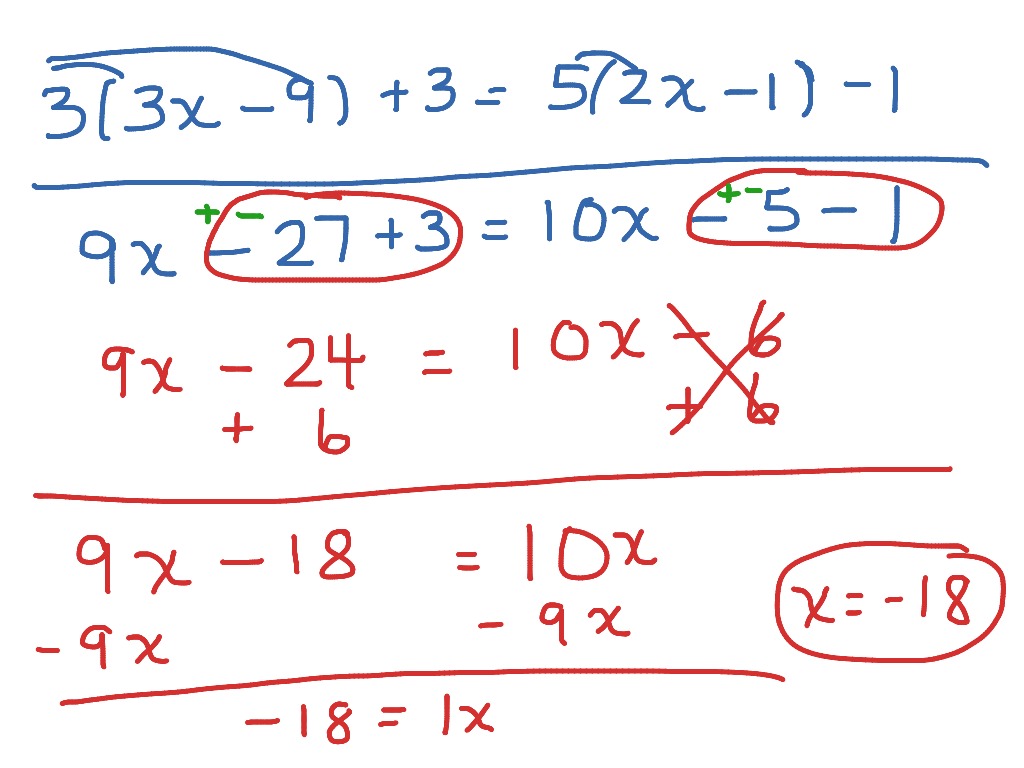 Linear equations with one variable | Math, Linear Equations, solving ...