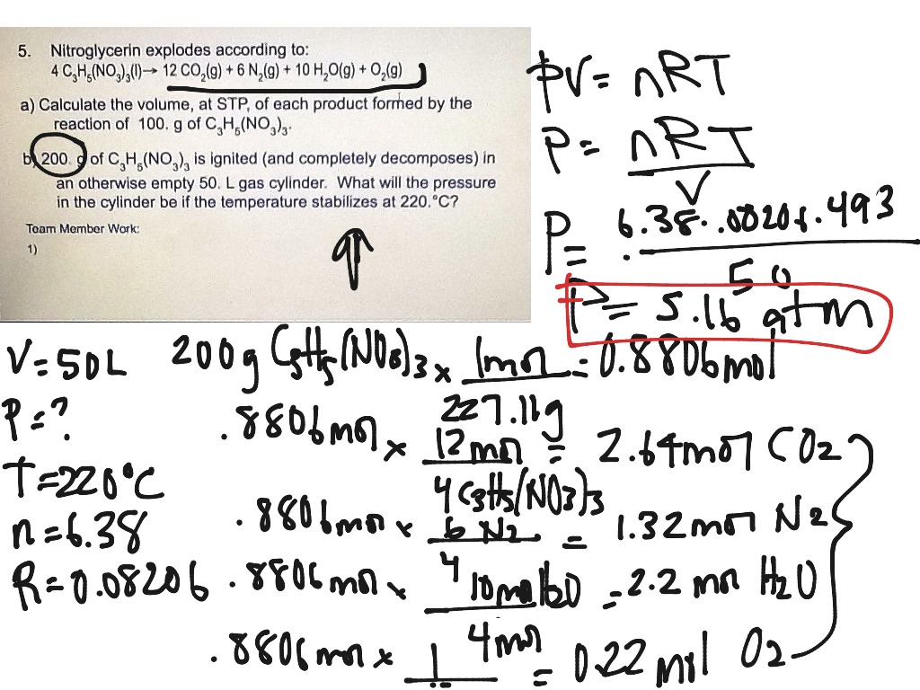 ShowMe Skill Practice 37 Stoichiometry