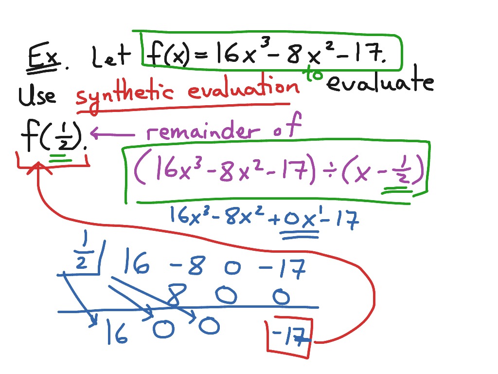 3.2 - Synthetic Evaluation, Example 3 | Math | ShowMe