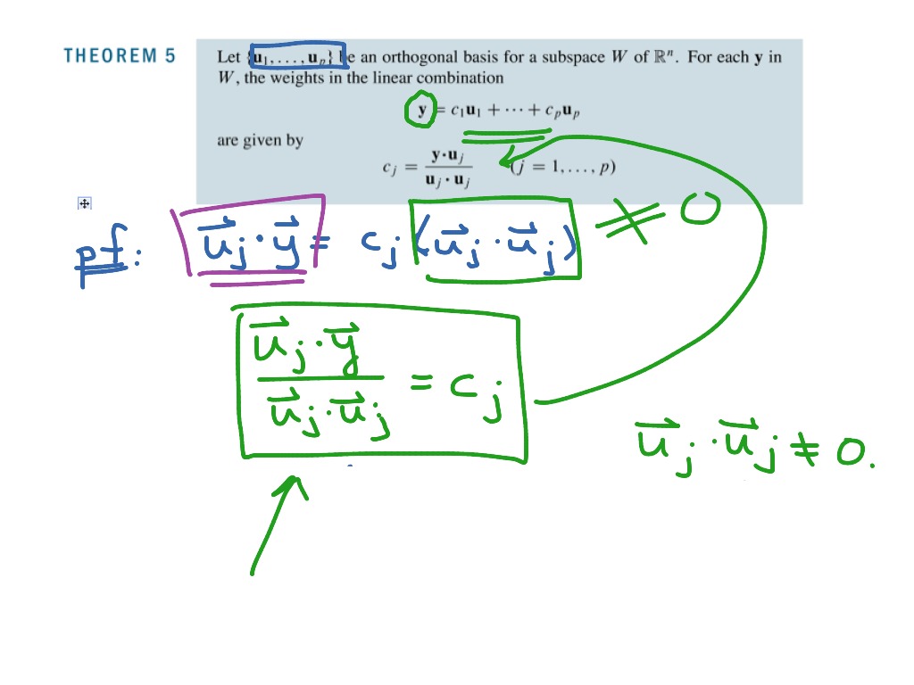 Linear Algebra - Representations In Orthogonal Bases | Math | ShowMe