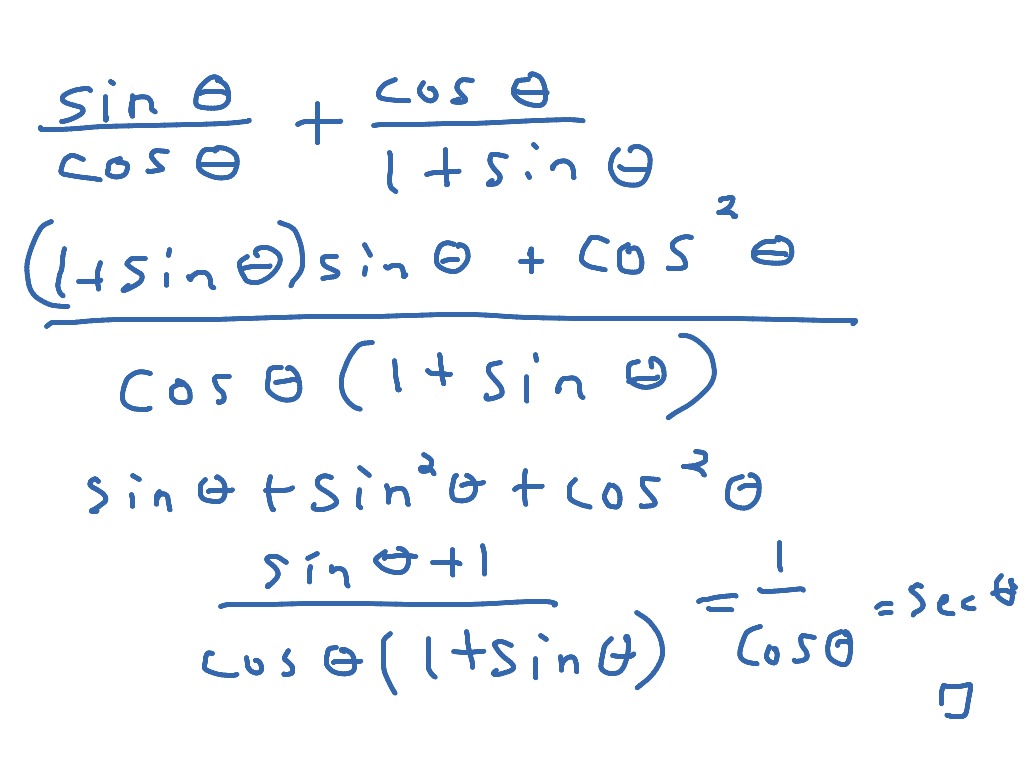 simplifying trig expressions