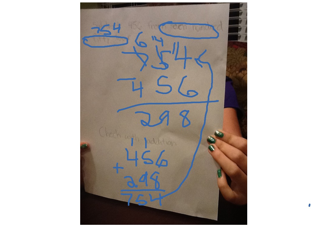 How To Subtract Math