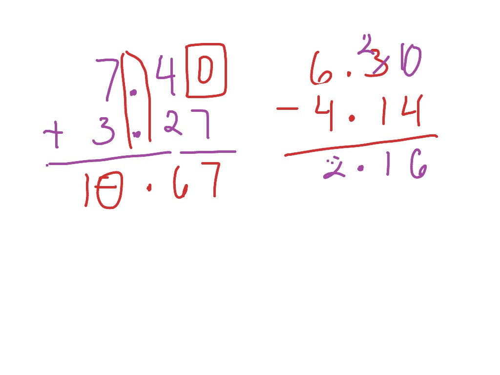 Decimals | Math | ShowMe