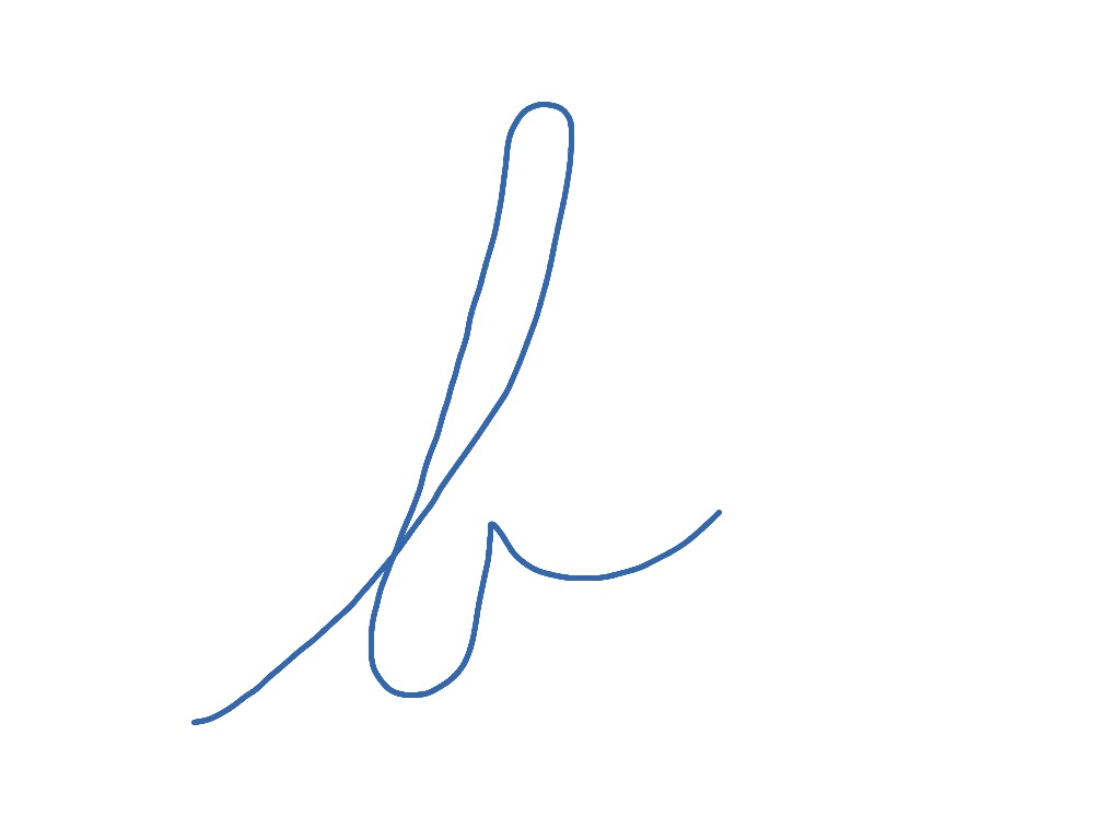 cursive b lowercase