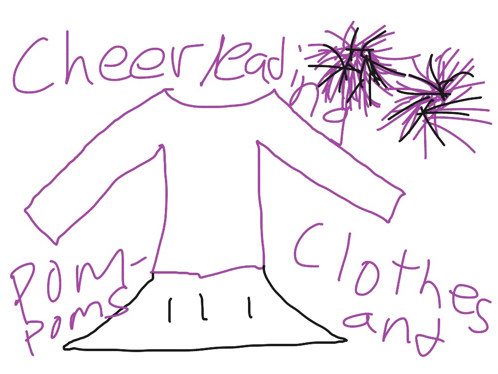 Download How to make cheer leading clothes and Pom-poms | Art, Drawing, Color | ShowMe