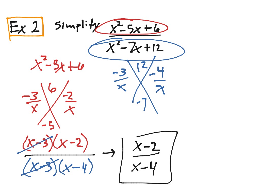 Rational Algebraic Expressions | Math, Algebra 2 | ShowMe