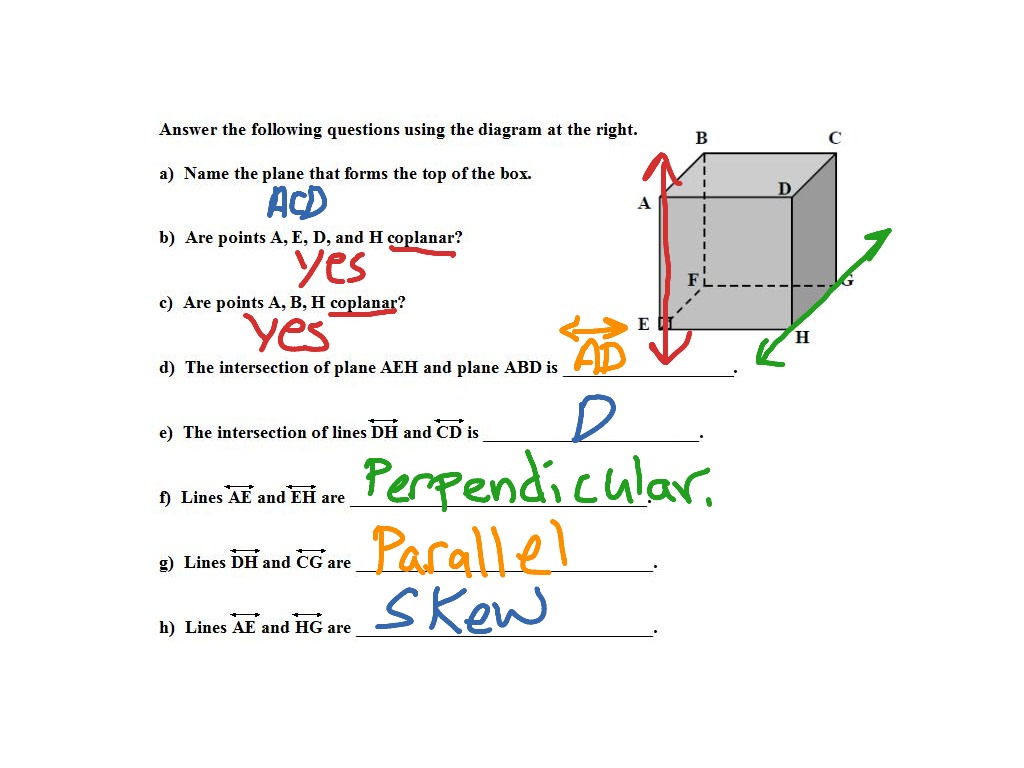 Points, Lines, and Planes  Math  ShowMe In Points Lines And Planes Worksheet
