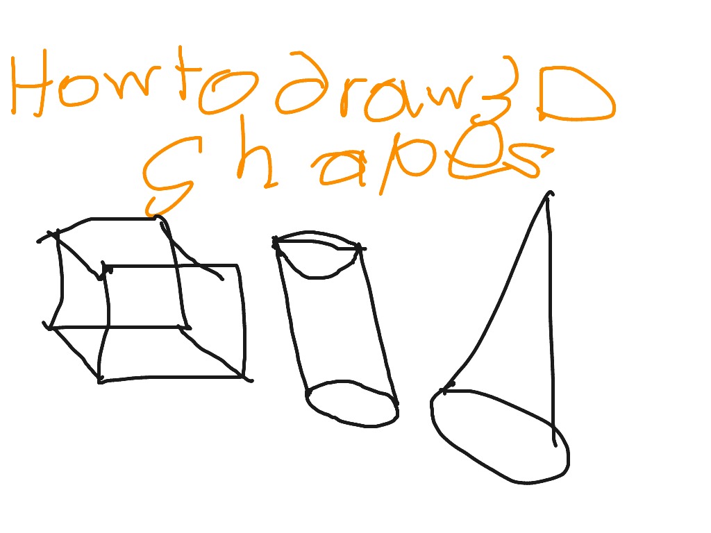 draw three dimensional shapes