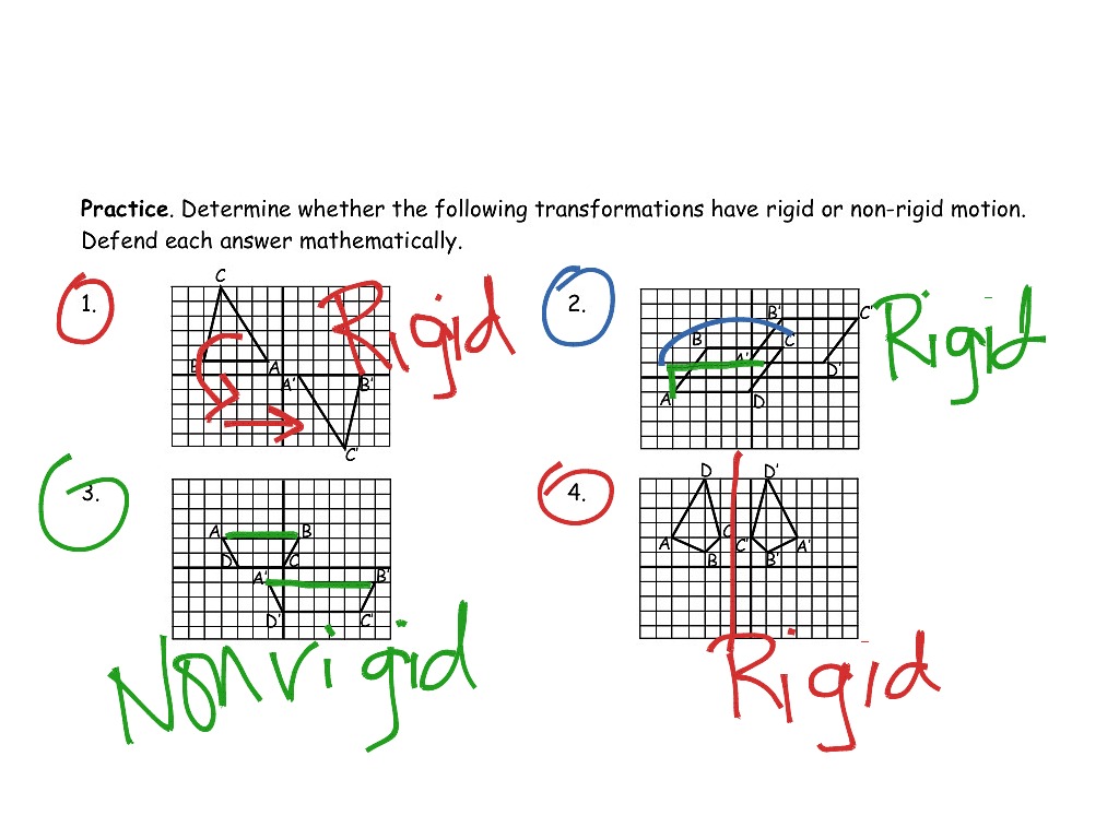 What Does Rigid Transformation Mean In Math