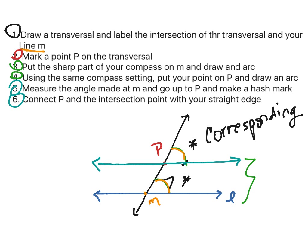 constructing parallel and perpendicular lines