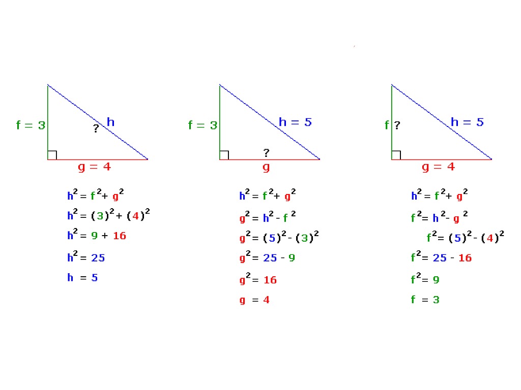 Pythagoras theorem  Math  ShowMe