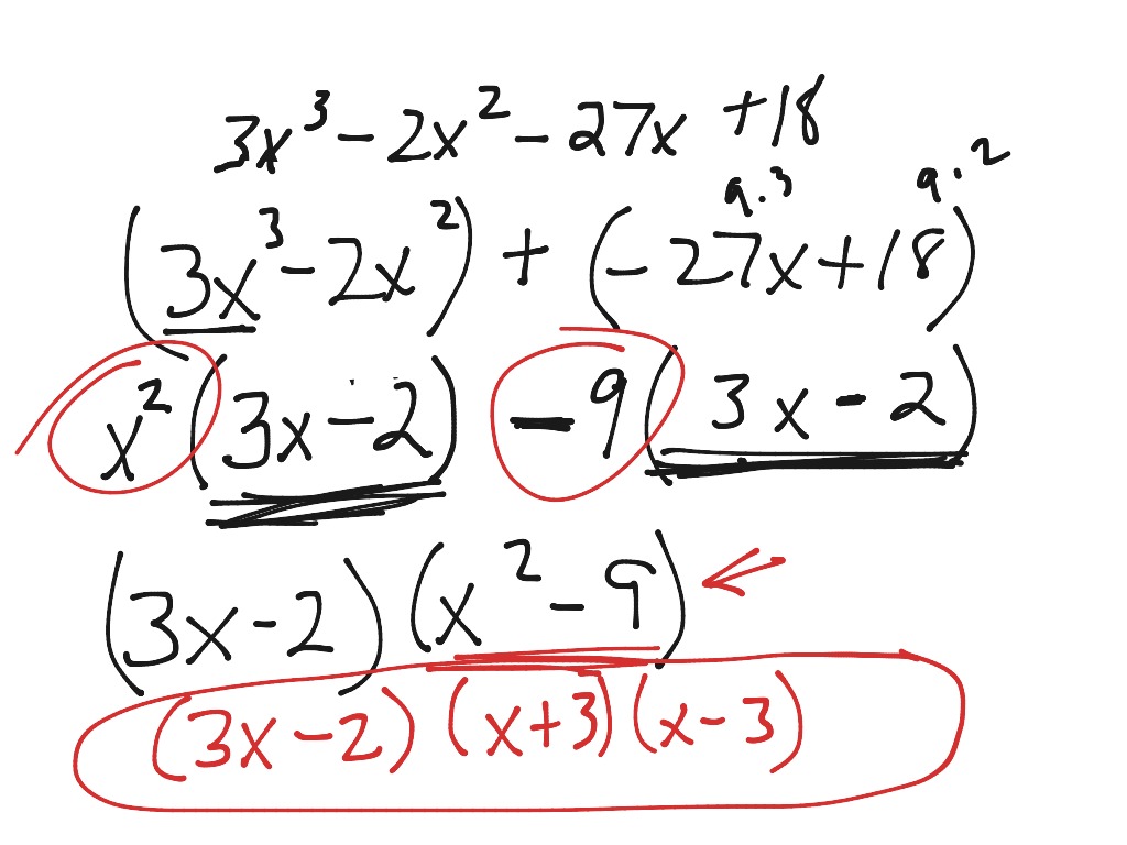 Factoring Polynomials by Grouping | Math, Algebra 2 | ShowMe