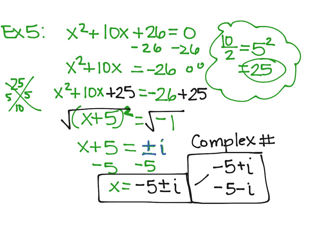 Imaginary and Complex Numbers | Math | ShowMe