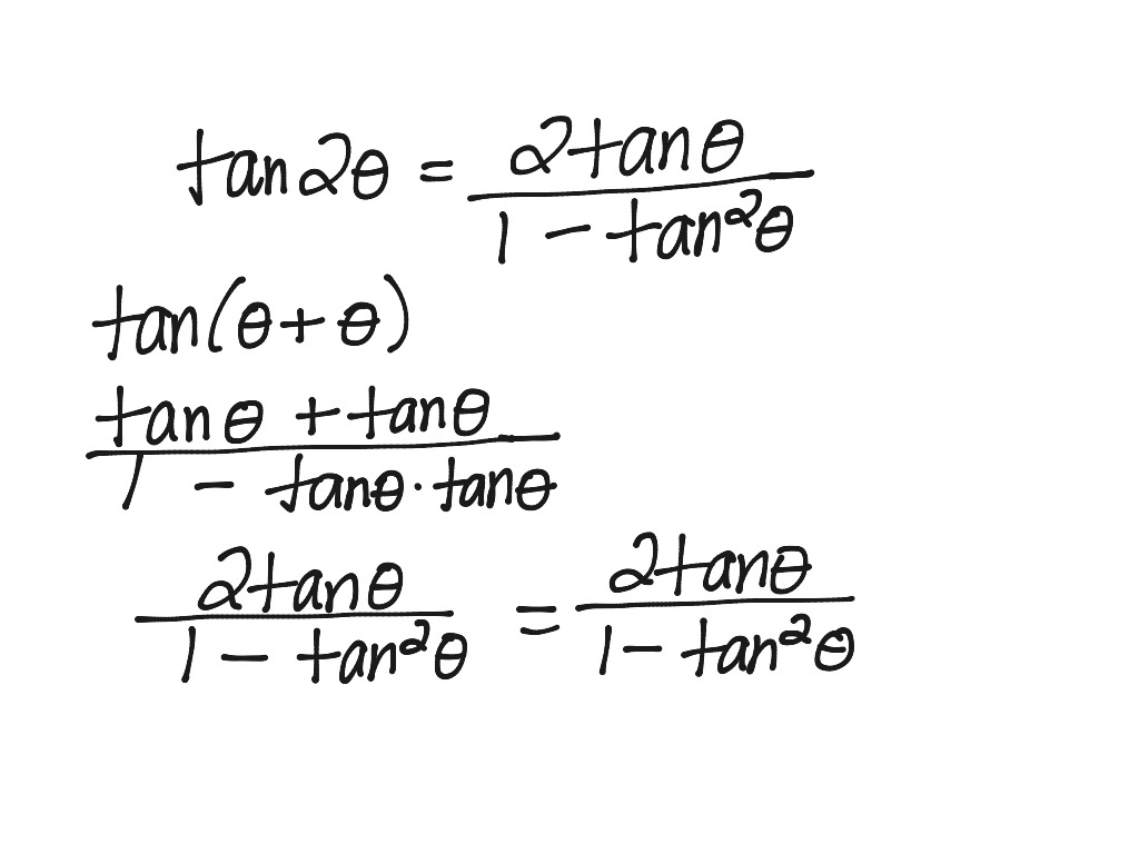 Sine & tangent double angle proofs | Math, Precalculus, Trigonometry ...