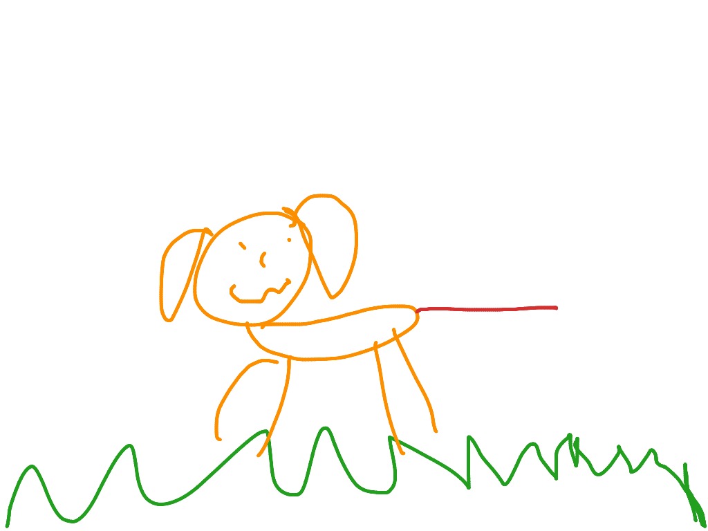 How to draw a stick dog Art ShowMe