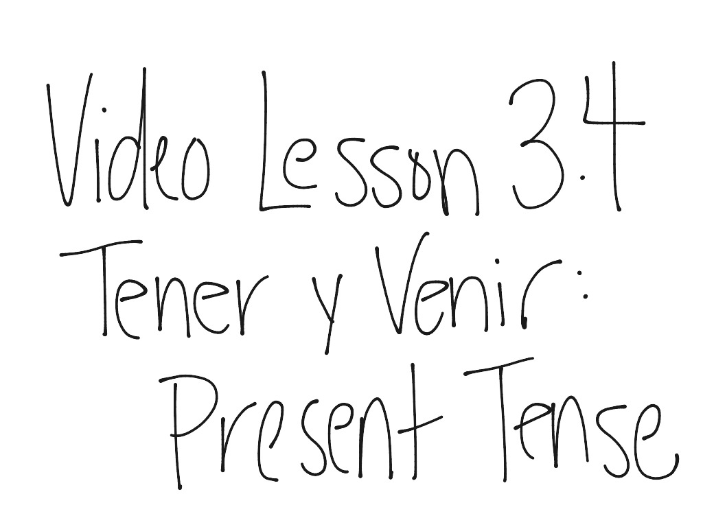 3-4-tener-and-venir-present-tense-language-spanish-spanish-writing-spanish-vocabulary