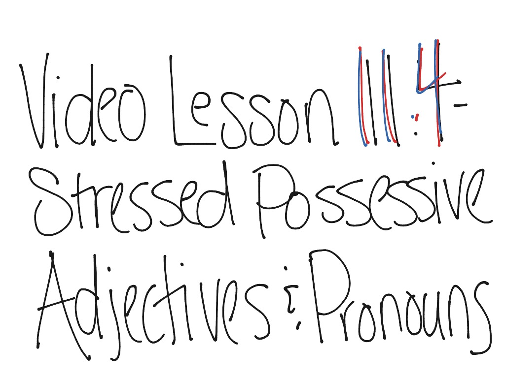 11-4-stressed-possessive-adjectives-and-pronouns-language-spanish-spanish-grammar-spanish