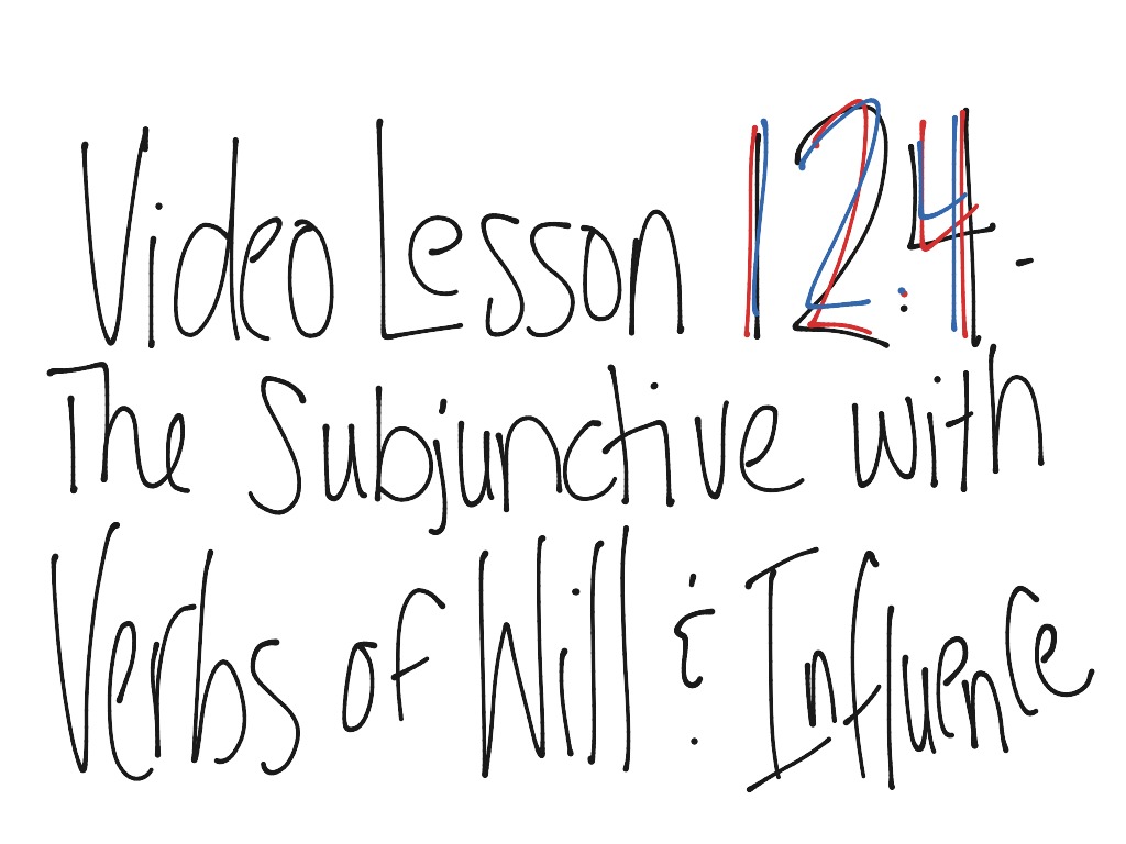 12-4-the-subjunctive-with-verbs-of-will-and-influence-language-spanish-spanish-grammar