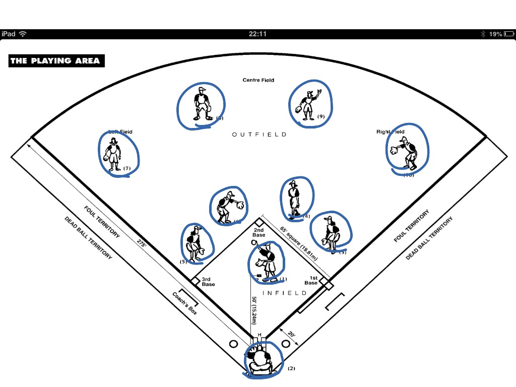 Softball fielding positions Physical Education ShowMe