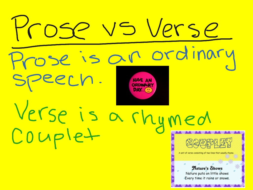 Prose vs verse Lauren Holden part 6 | english | ShowMe