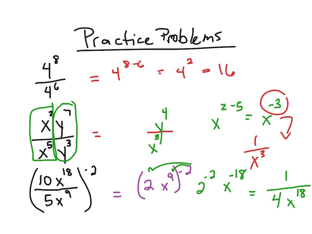 Math Division Rules