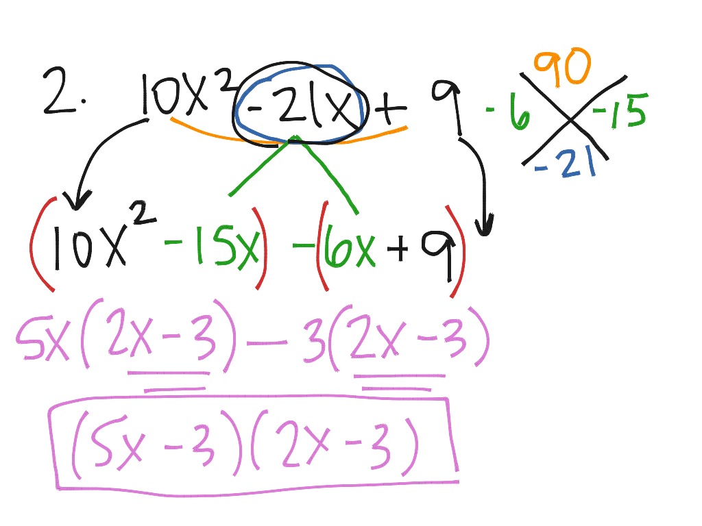 Factoring - Trash Vs. Grouping 