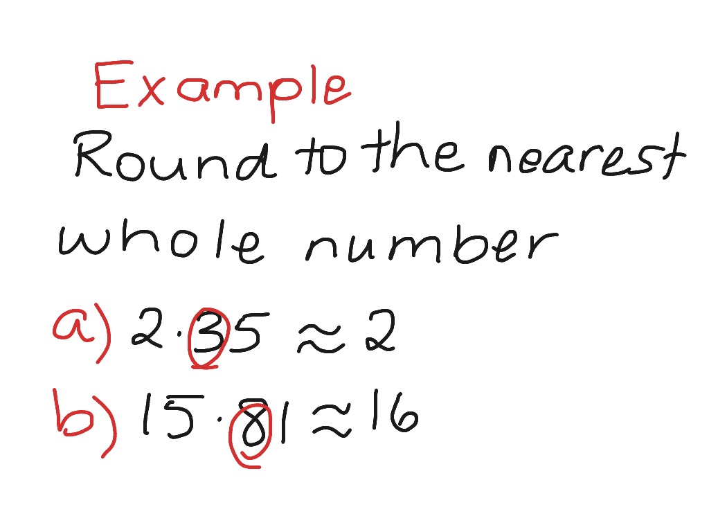 rounding whole numbers