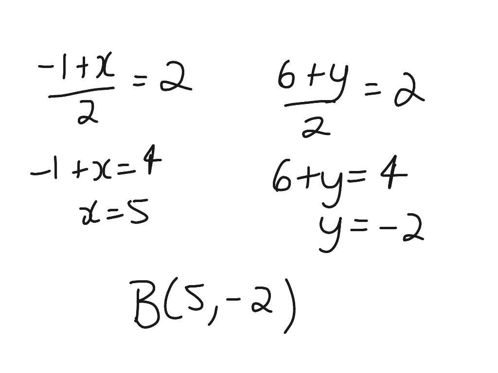 Midpoint Formula | Math, Coordinate Geometry | ShowMe