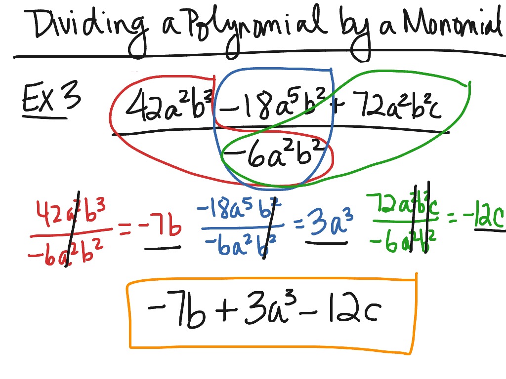  Dividing Polynomials By Monomials Slidesharetrick